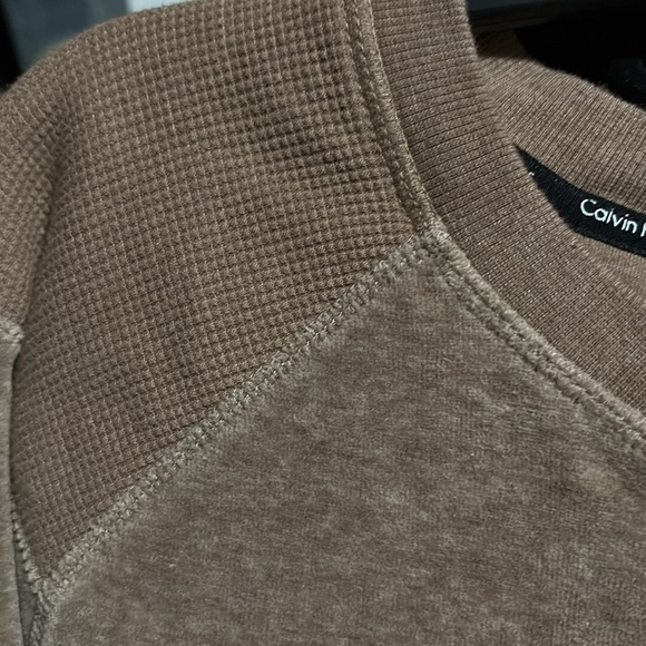 Womens L Brown Calvin Klein Quick Dry Performance Sweatshirt - Picture 7 of 7